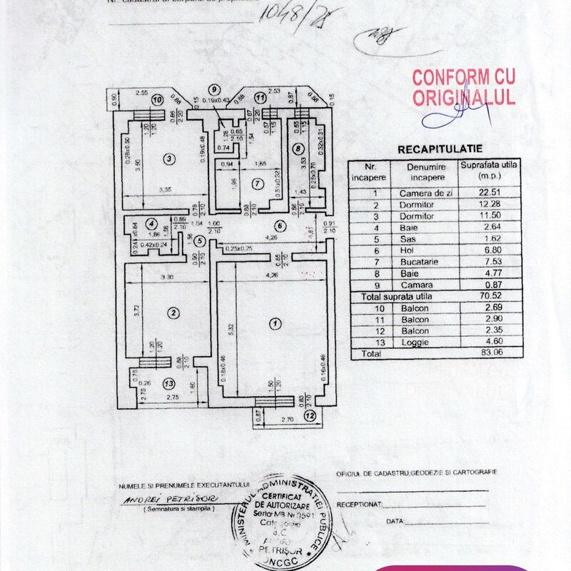Unirii, apartament 3 camere 83 mp central, Institutul Bancar